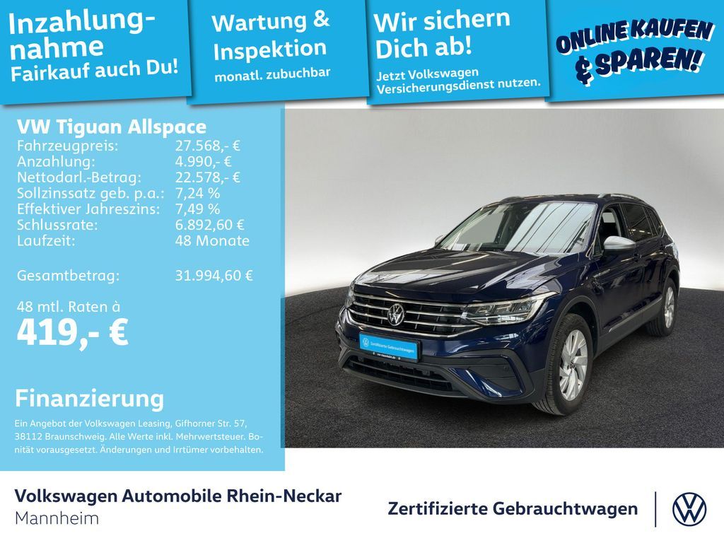 Volkswagen Tiguan Allspace 2.0 TDI 4Motion Life DSG Navi Ka Leasing