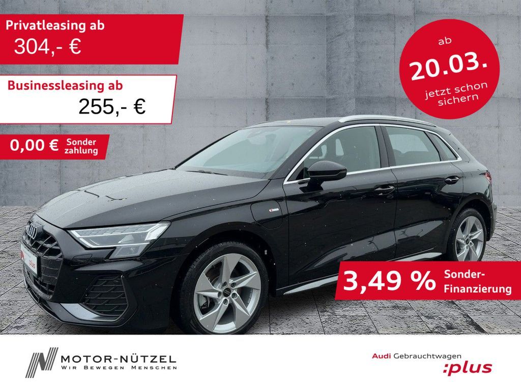 Audi A3 Sportback 40 TFSI e S-LINE LED+NAV+RFK+ACC+17 Leasing