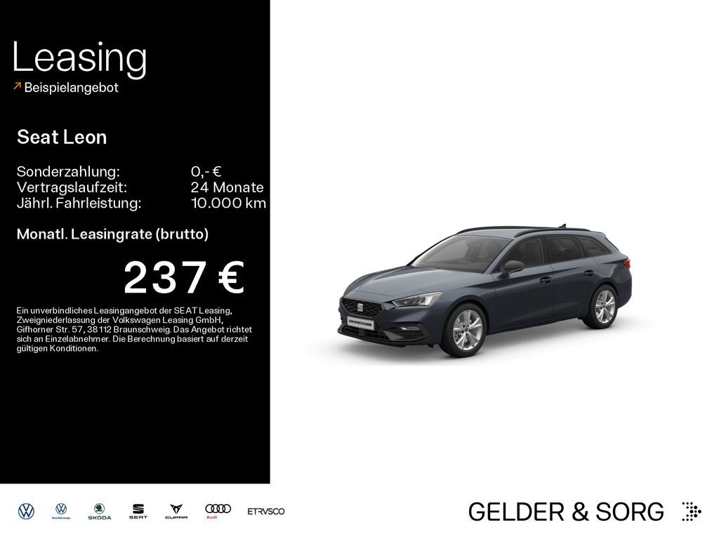 Seat Leon Sportstourer FR 2.0 TDI LED*RFK*AHK*Navi*AC Leasing