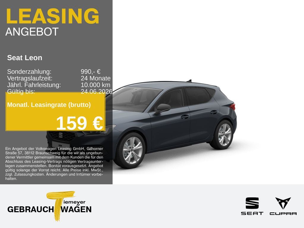 Seat Leon 1.5 eTSI DSG FR SIDE-ASSIST NAVI+ KAMERA AC Leasing