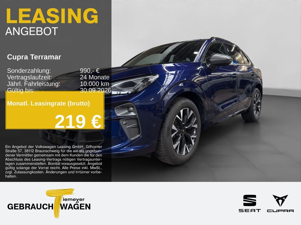 Cupra Terramar 1.5 eTSI ALARM eSITZE HEAD-UP 360° Leasing