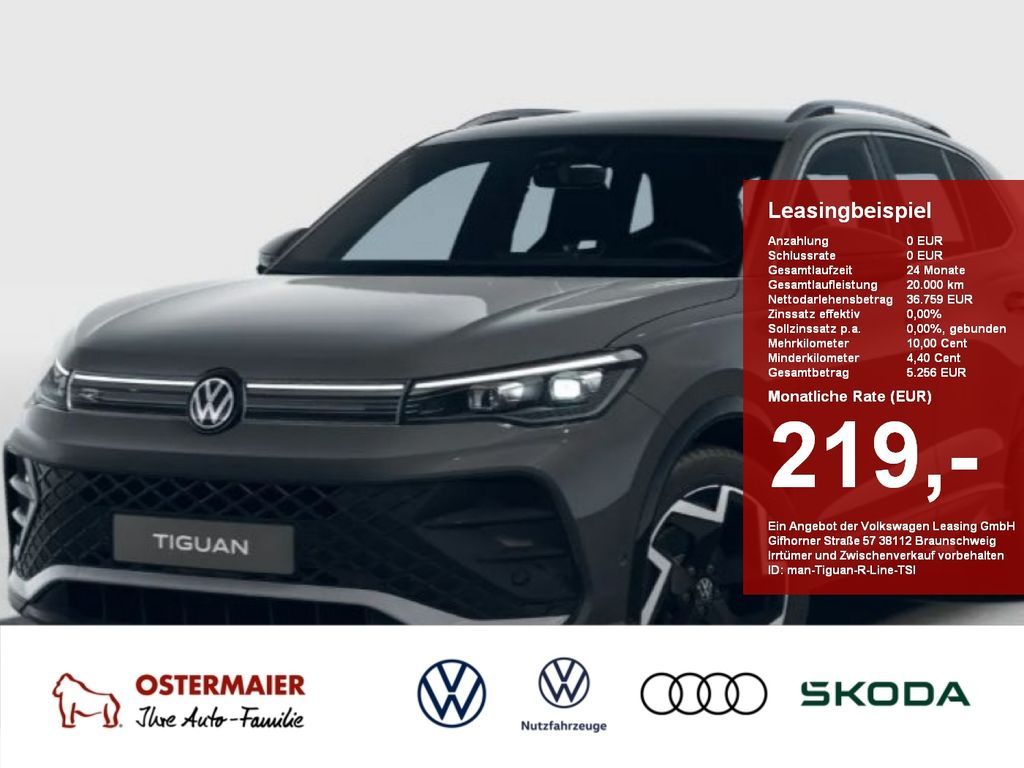 Volkswagen Tiguan R-Line 1.5eTSI 150PS DSG LED,19 Leasing