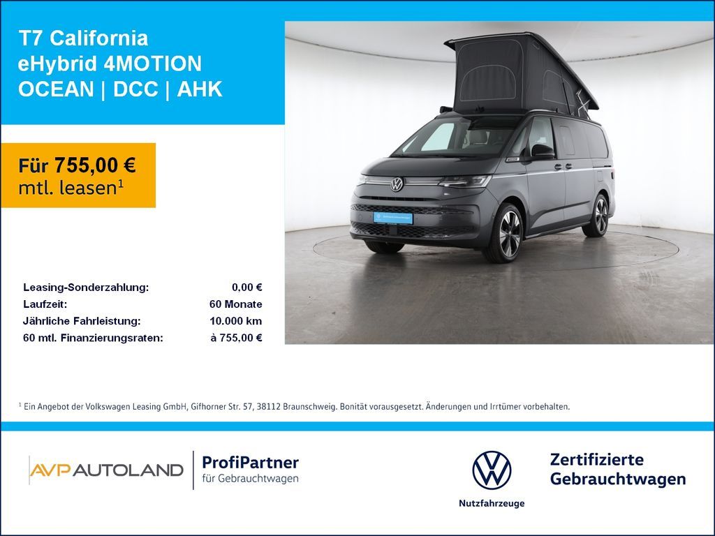 Volkswagen T7 California eHybrid 4MOTION OCEAN | DCC | AHK Leasing