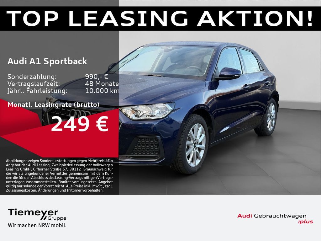 Audi A1 Sportback 25 TFSI ADVANCED LM16 NAVI+ SITZHZG Leasing