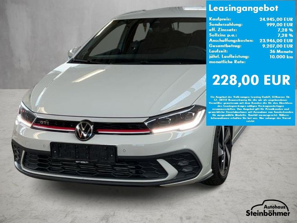 Volkswagen Polo GTI 2.0TSI DSG IQ.Light AppCon ACC SHZ LED Leasing
