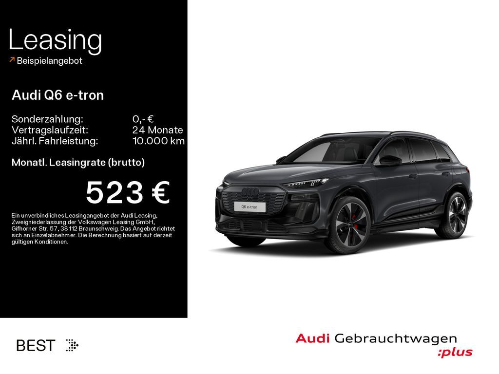 Audi Q6 e-tron 55 quattro S-LINE*EDITION-ONE-GREY*MAT Leasing
