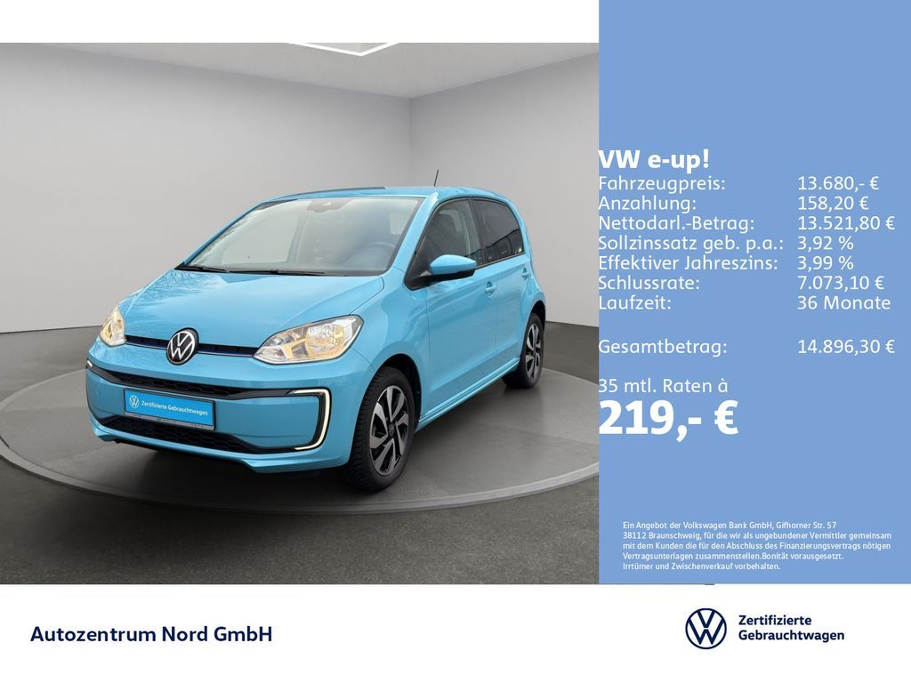 Volkswagen e-up! e-move up! Active KAMERA+SITZHZG+TEMPOMAT Leasing