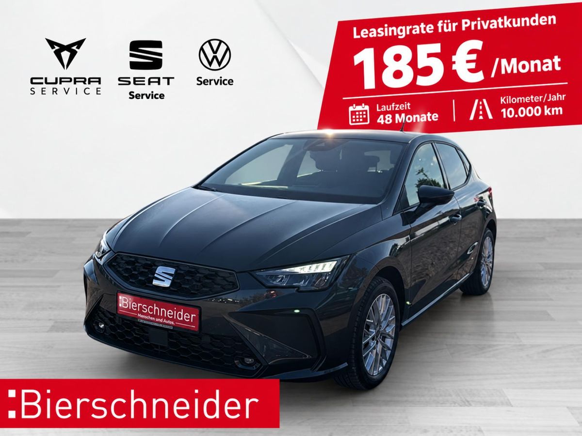 Seat Ibiza 1.0 TSI DSG Style ab 185 EUR mtl. +1000,- Anz.  LED Navi Kamera Kessy ACC Full Link WP Leasing