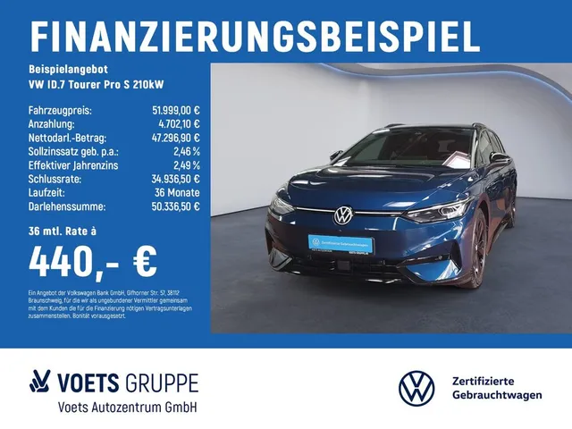 Volkswagen ID.7 Tourer Pro S 210kW LED+AHK+AreaView