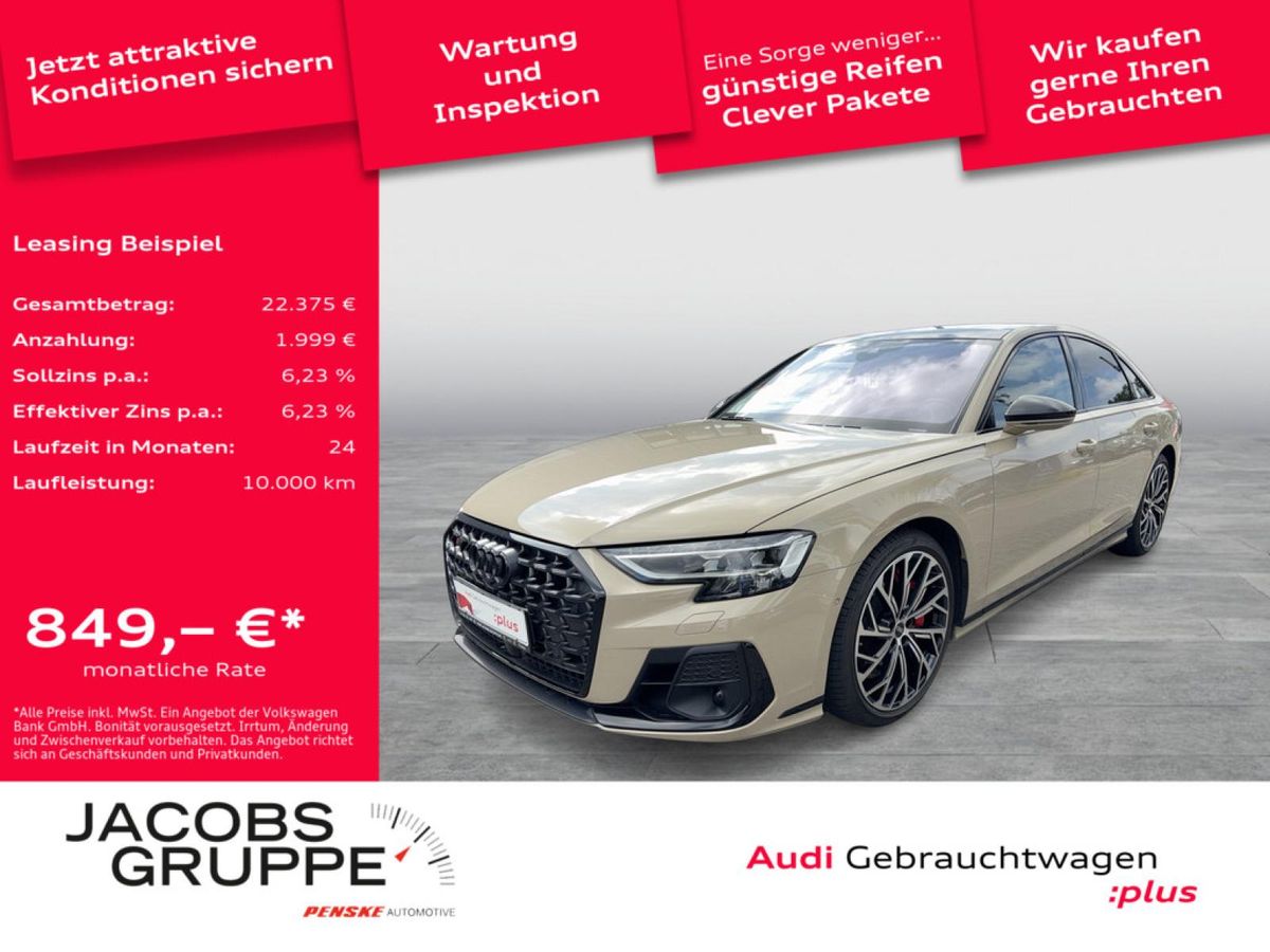 Audi S8 Individual/Black+/189UPE/Digi Matrix/Vollleder/360°/STHZ/Pano/HuD Leasing