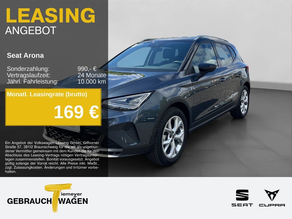 Seat Arona 1.5 TSI DSG FR AHK KAMREA NAVI LED Leasing