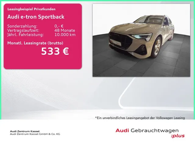 Audi e-tron Sportback 55 qu. S line Matrix B&O AHK