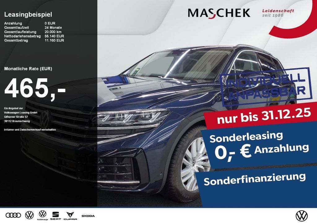 Volkswagen Touareg Elegance 3.0 TDI Luftfwk AHK Navi Leder Leasing