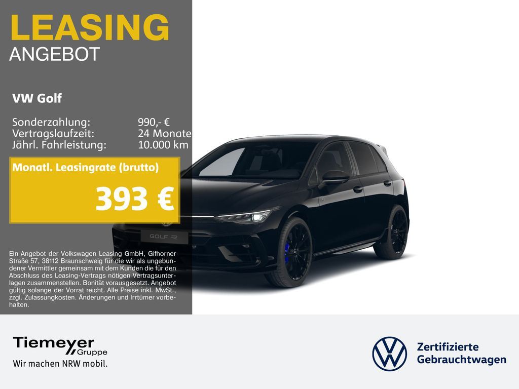 Volkswagen Golf R BLACK LEDER LM19 360° Leasing