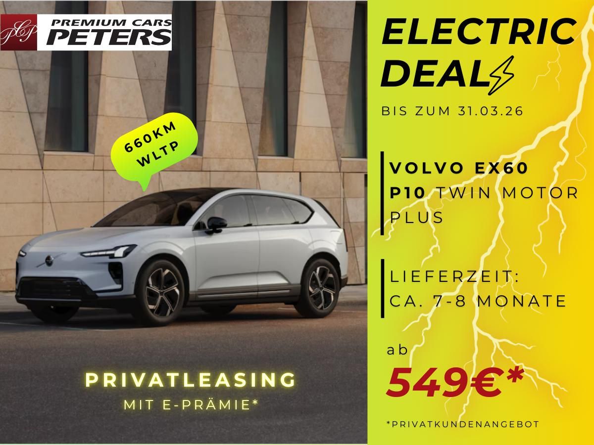 Volvo EX60 Plus P10 | Electric Deals | E-Prämie* | Privatleasing Leasing