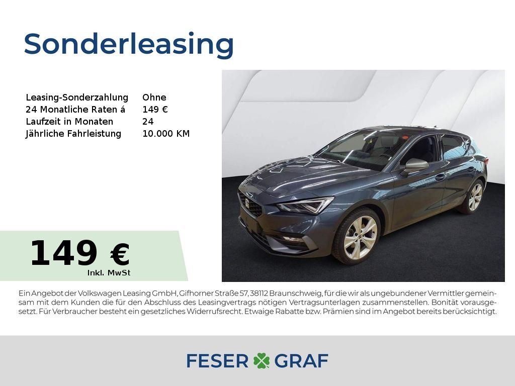 Seat Leon FR 1.5 eTSI DSG - NAVI,ACC,RFK,LED,SHZ Leasing