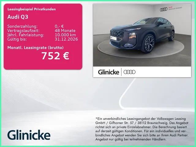 Audi Q3 SB e-hybrid S line LED AHK Kamera Tech+ MMI+