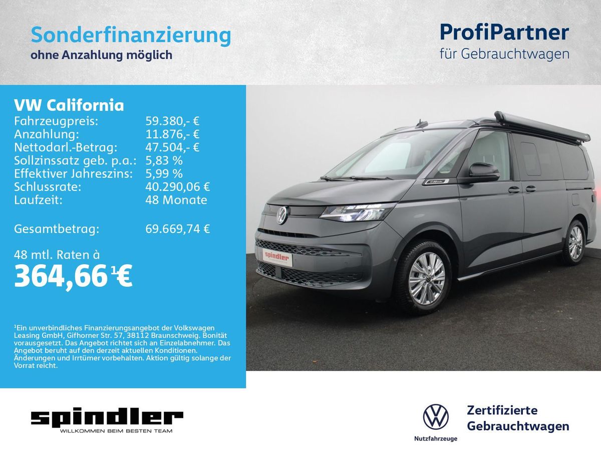 Volkswagen California Beach DSG/ Markise, Aufstelldach, AHK Leasing