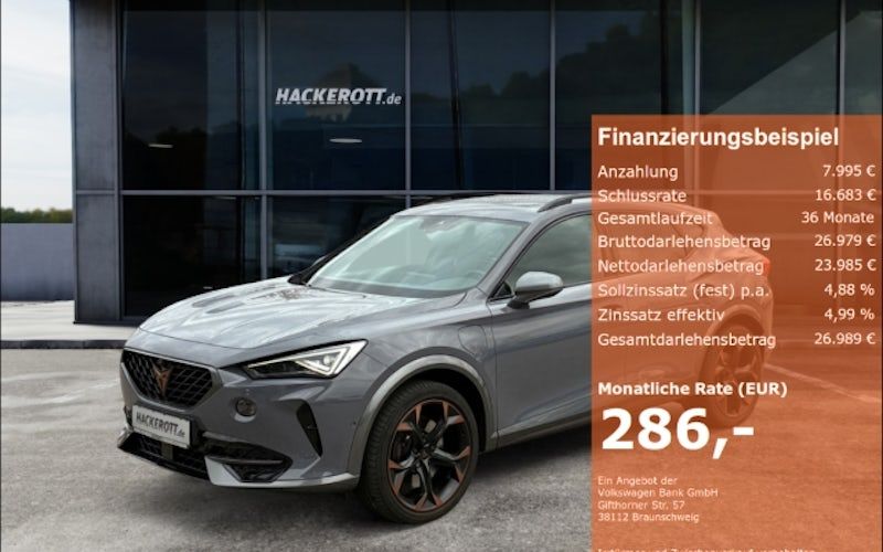 Cupra Formentor 1.4 E-HYBRID 180kW VZ DSG 5dr Kauf