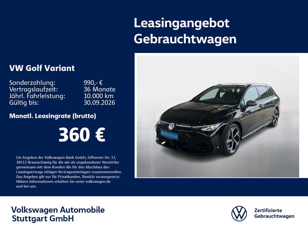 Volkswagen Golf Variant R 2.0 TSI DSG Navi Kamera ACC LED Leasing