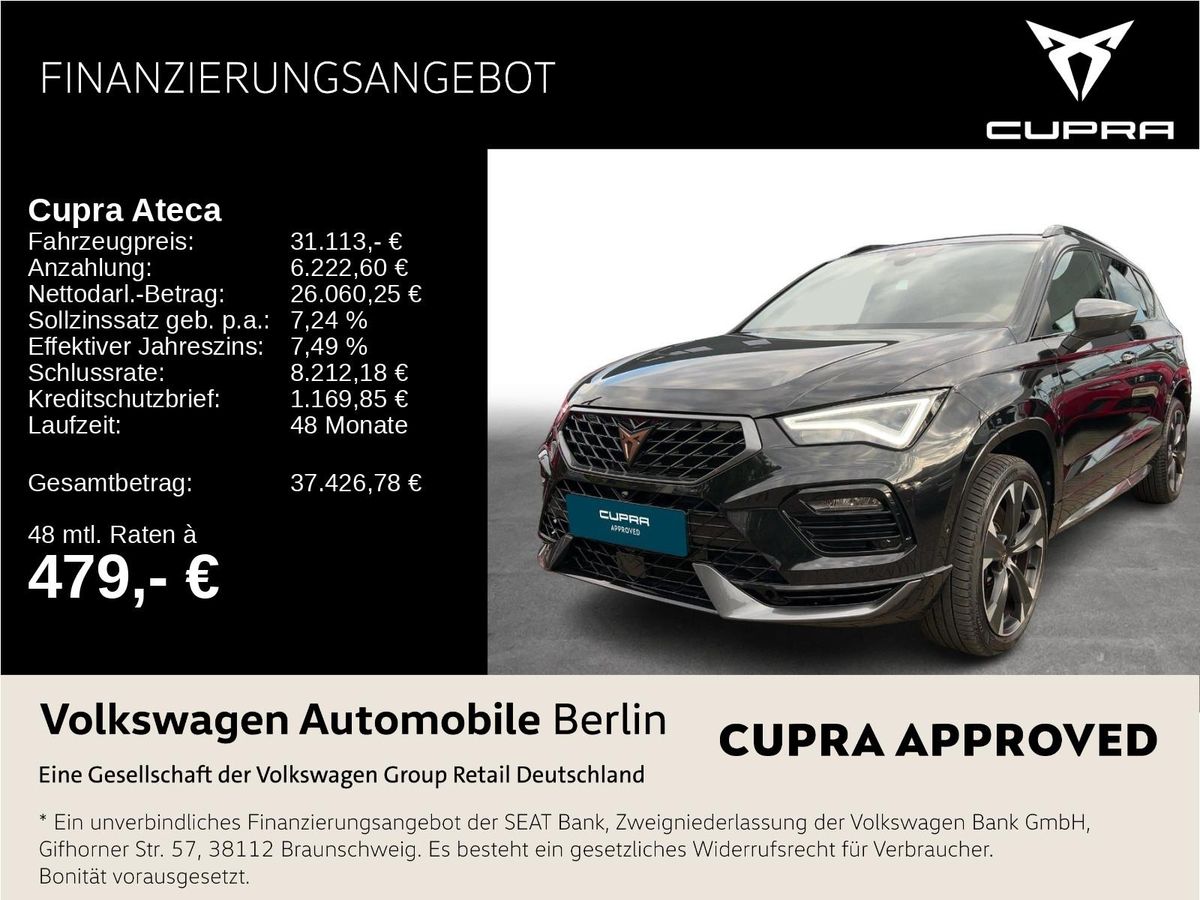 Cupra Ateca 2.0 TSI DSG VZ 4Drive Navi ACC SHZ AHZV Leasing