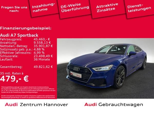 Audi A7 Sportback S line 50 TDI quattro LED Memory ACC Teilleder Leasing