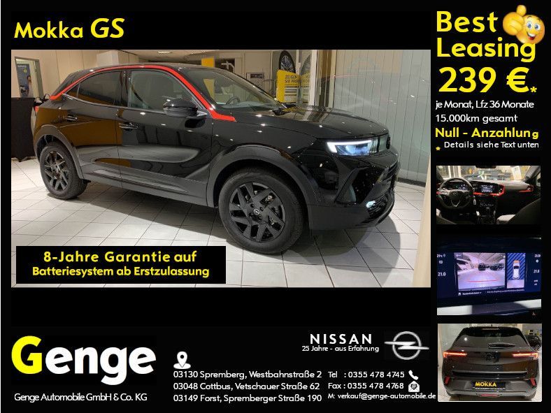 Opel Mokka-e GS Line Park & Go, Sitz & Lenkradheiz, P Leasing