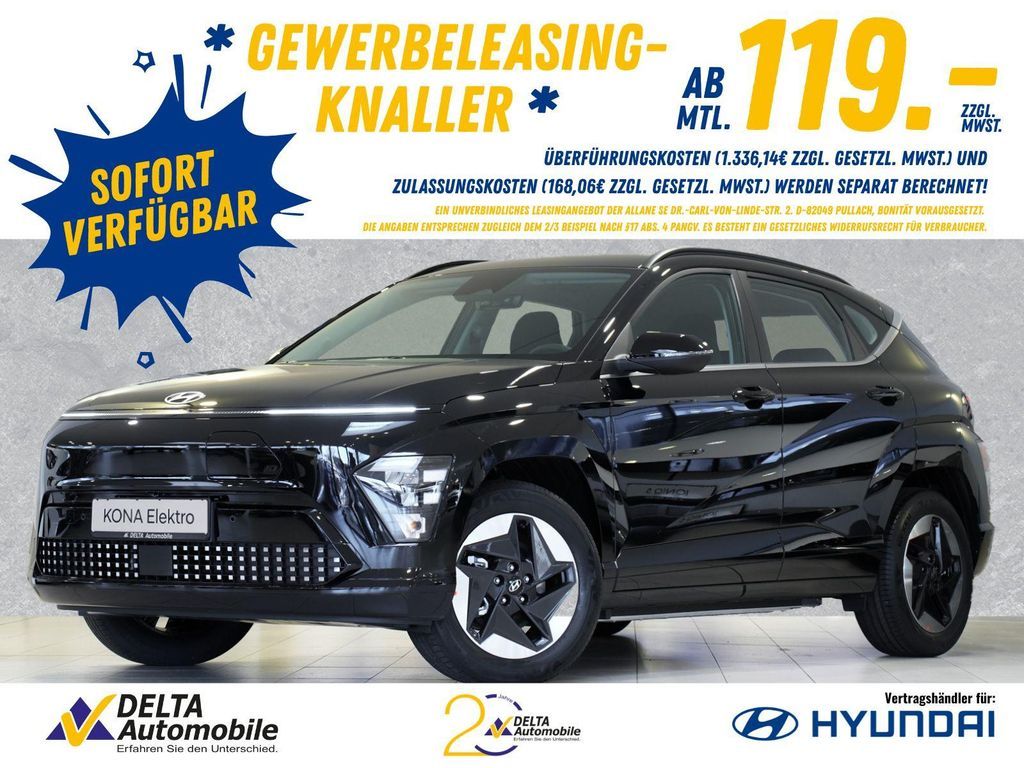 Hyundai Kona EV 48,4 kWh Select Effizienzpaket Navi Kame Leasing