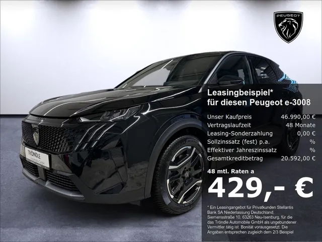 Peugeot e-3008 Allure Business Elektro Navi Digitales Co