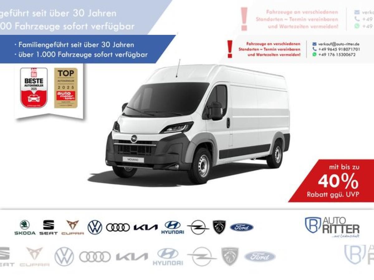 Opel Movano Cargo Kastenwagen verblecht L3H2 3.5t verstärkt 2.2 BlueHDi140 6-Gang Frontantrieb Leasing
