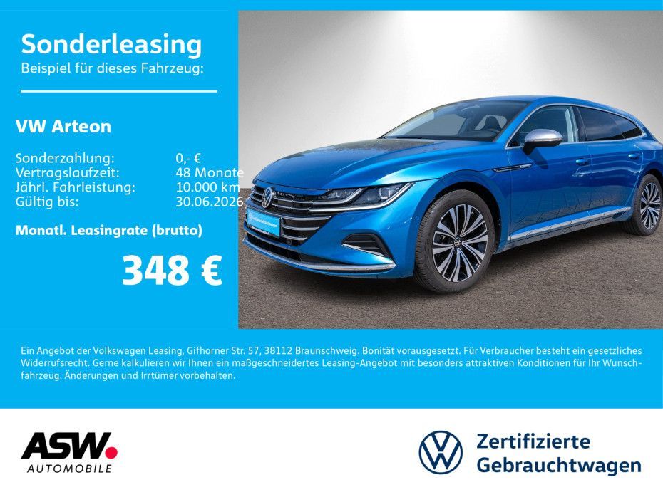 Volkswagen Arteon SB Elegance 1.4TSI eHybrid DSG 360° PANO Leasing