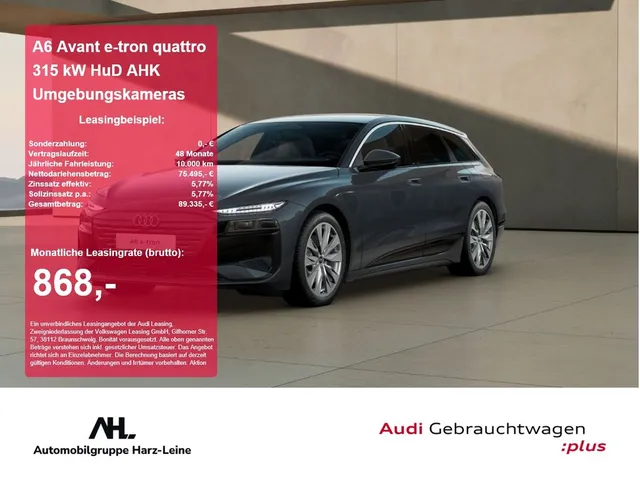 Audi A6 Avant e-tron quattro 315 kW HuD AHK Umgebungs