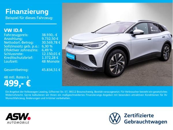 Volkswagen ID.4 Pro LED Navi Stdhzg Wärmepumpe SHZ AHK / 0,25% Versteuerung Leasing