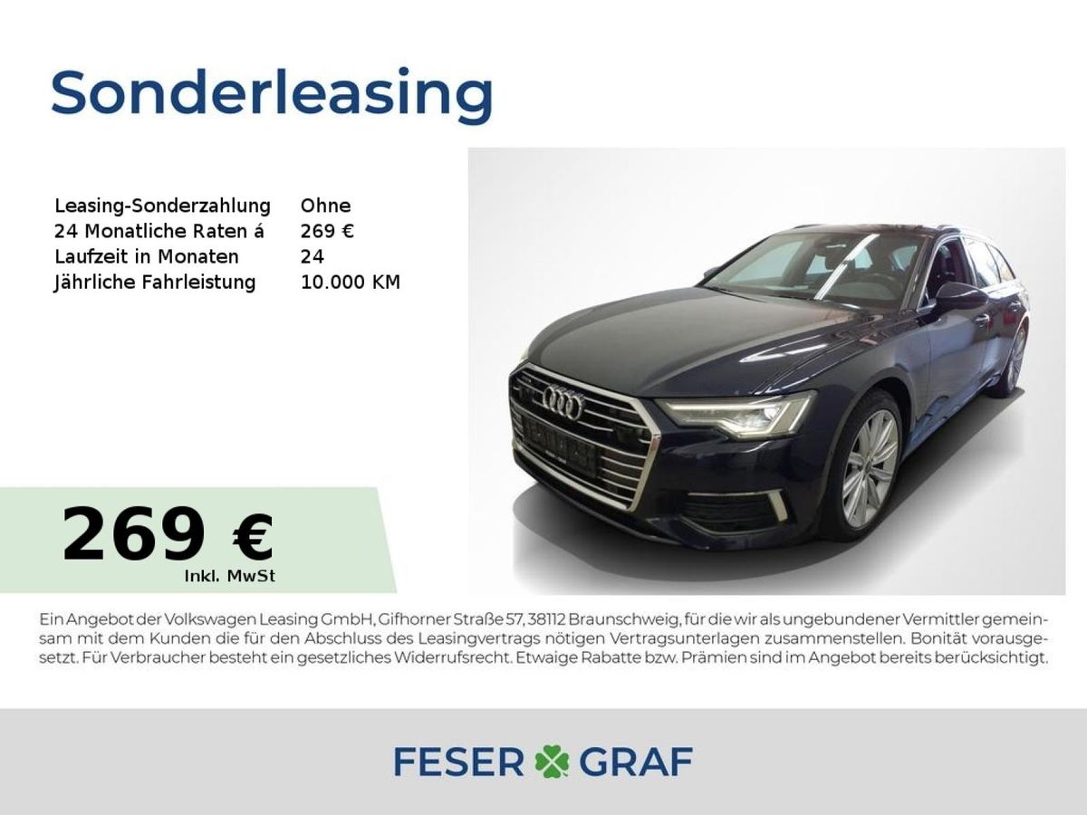 Audi A6 Avant 45 TFSI qu. design Leder Matrix Pano Leasing