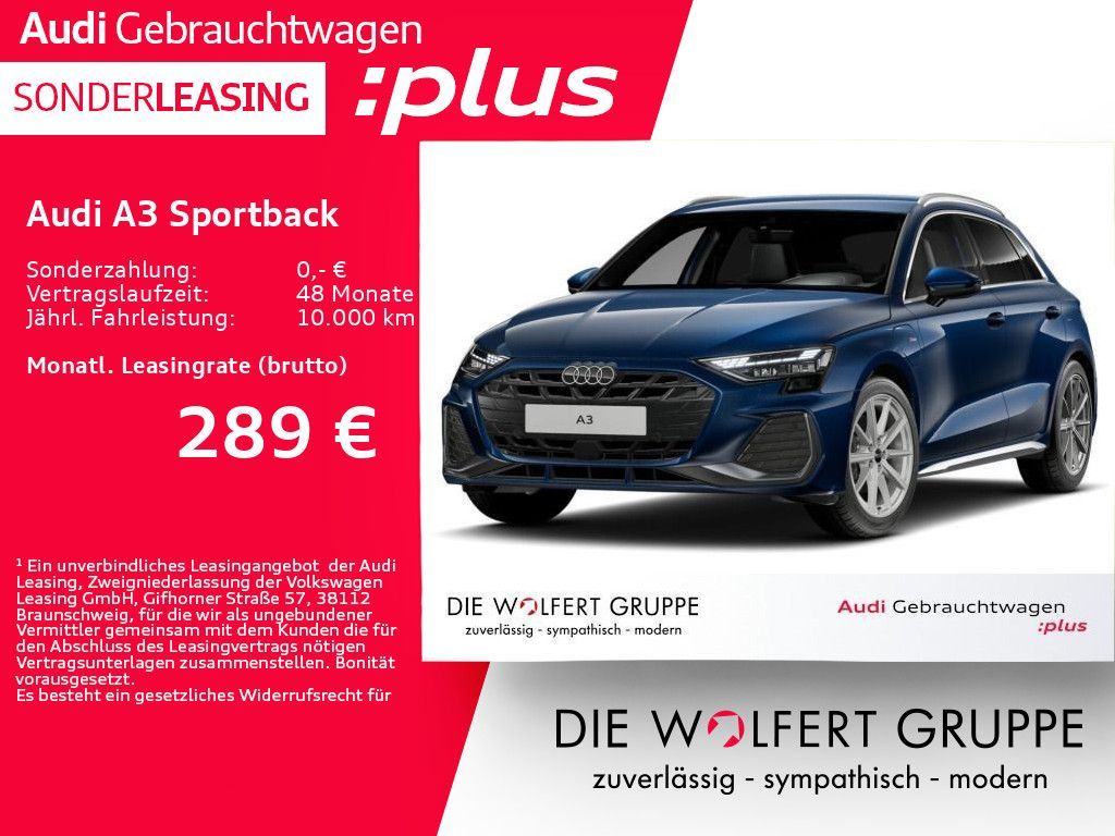 Audi A3 Sportback S line 40 TFSI e S tronic AHK*ACC Leasing