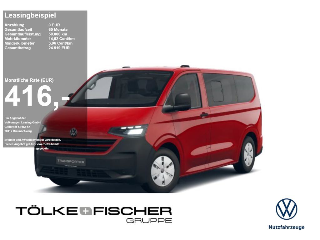 Volkswagen T7 Transporter Kombi BEV 100 kW 64kWh div. Farbe Leasing