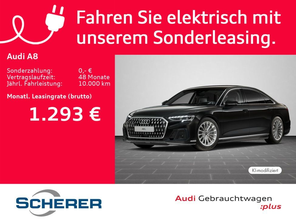 Audi A8 lang 60 TFSI e quattro PANO HUD NACHTSICHT Leasing