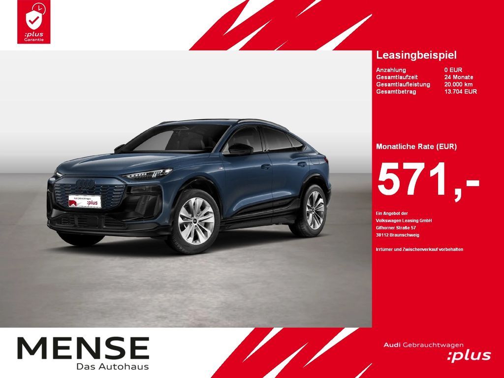 Audi Q6 Sportback e-tron quattro 285 kW S-Line B&O LM Leasing