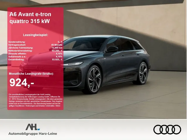 Audi A6 Avant e-tron quattro 315 kW 360 4xSHZ ACC AHK