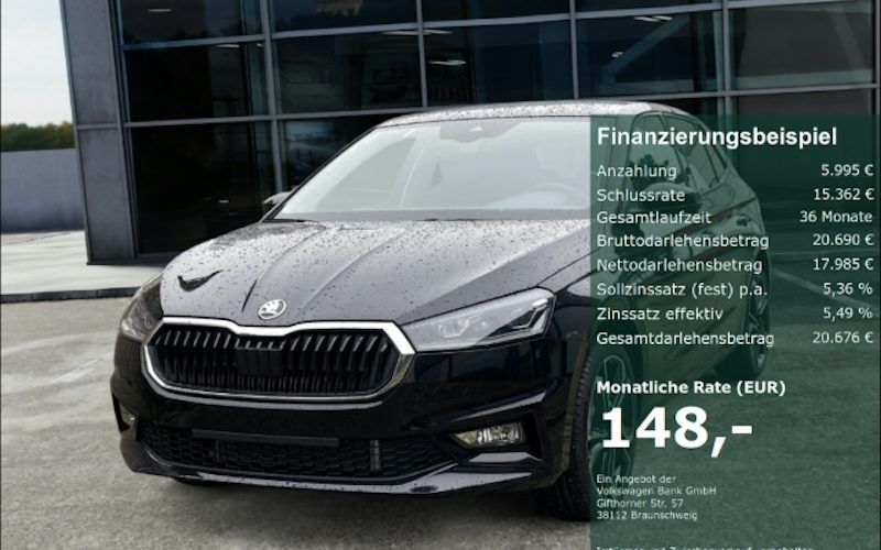Skoda Fabia 1.0l TSI 85kW DSG Tour 5dr Auto kaufen