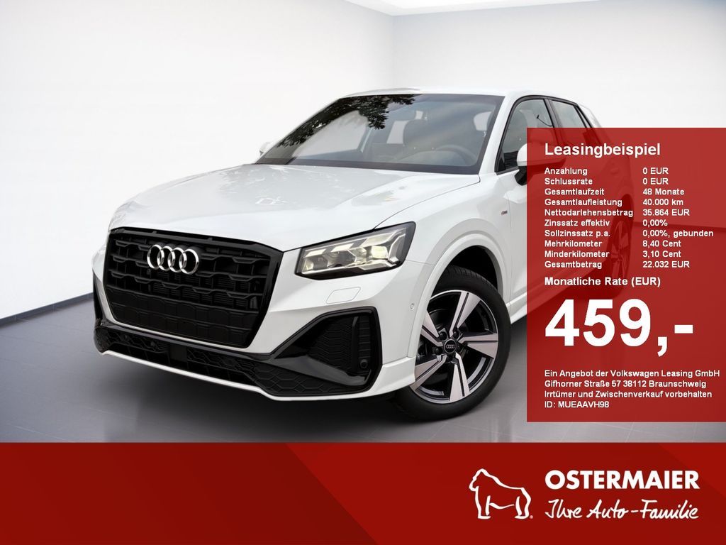 Audi Q2 S Line 2.0TDI 116PS 6-Gang FAHRSCHULEINBAU MA Leasing
