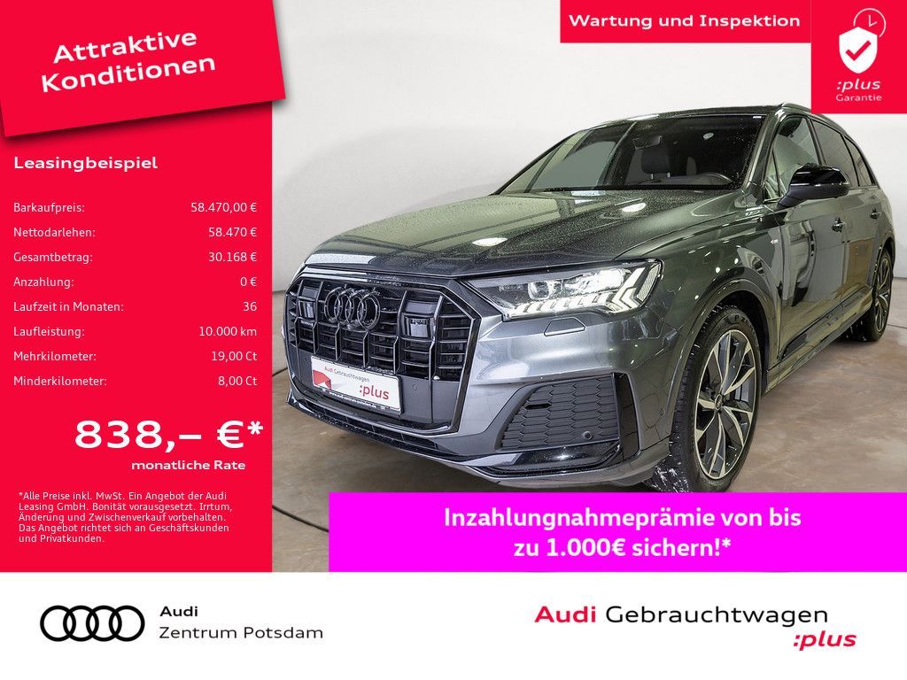Audi Q7 S line 50 TDI quattro LASER HUD PANORAMA Leasing