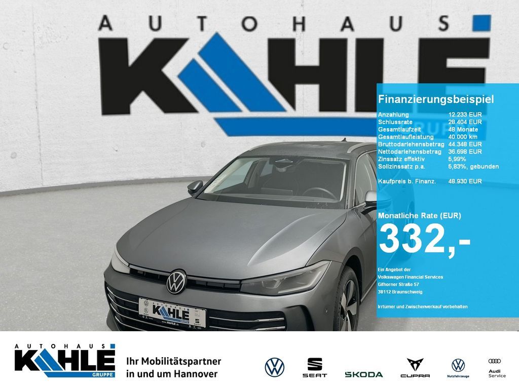 Volkswagen Passat Business 1.5 l eTSI OPF DSG CarPlay Hyb. Leasing