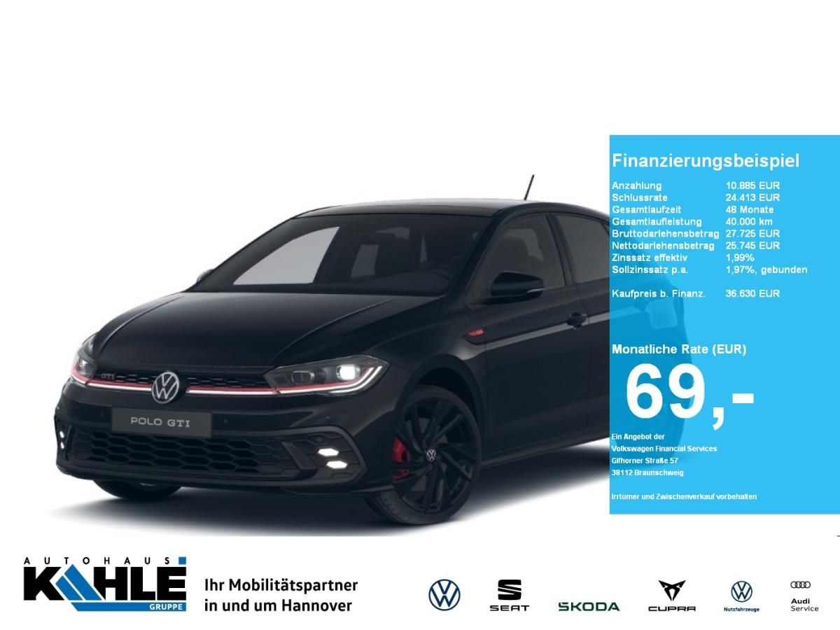 Volkswagen Polo GTI 2.0 TSI DSG OPF BlackStyle Pano RFK Keyless Navi Leasing