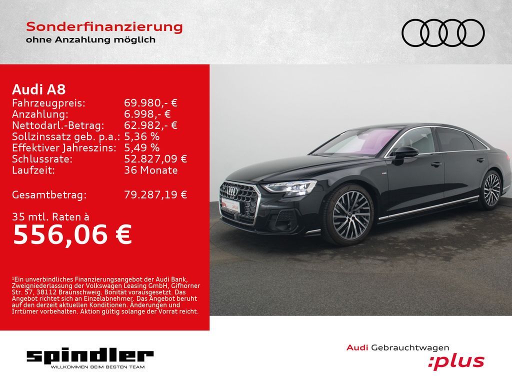 Audi A8 L 50 TDI quattro / Pano, Air, Standh, Matrix Leasing