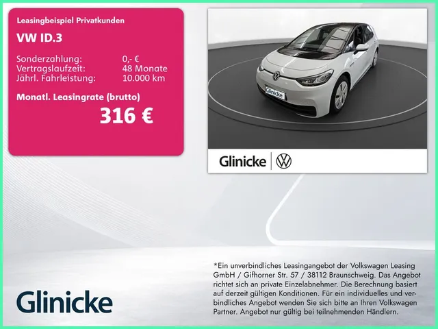 Volkswagen ID.3 Pure Performance LED Navi PDC vo+hi App-Con