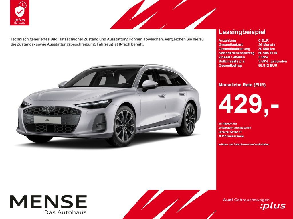 Audi A6 Avant TDI quattro 150 kW S tronic AHK Pano LM Leasing