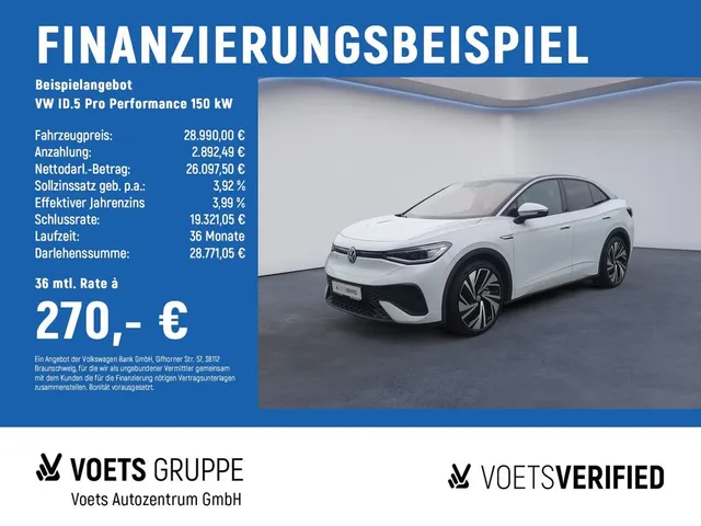 Volkswagen ID.5 Pro Performance 150 kW MATRIX-LED+AreaView