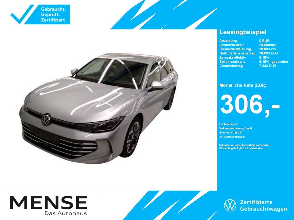 Volkswagen Passat Variant 1.5 TSI eHybrid Sport DSG IQ.Ligh Leasing
