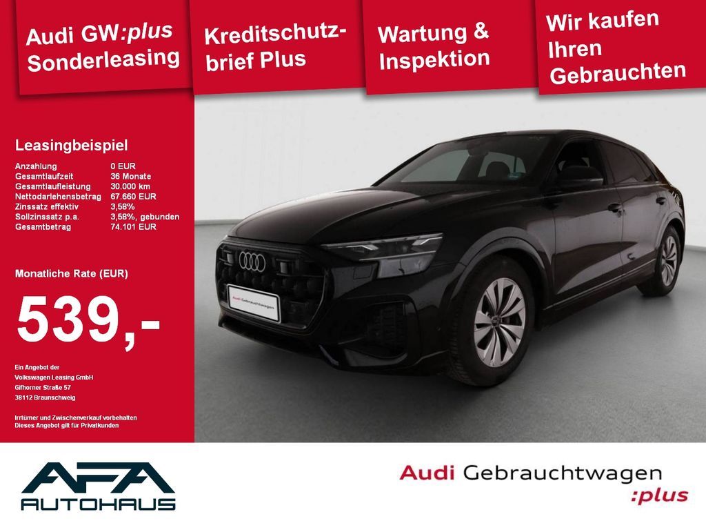 Audi Q8 45 TDI qu. tiptr. Luft*AHK*Matrix*Opt.Schwarz Leasing